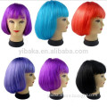 Bobo Style Lady gaga Wig colorful party wig straight hair cosplay full wig Halloween decoration FC90044